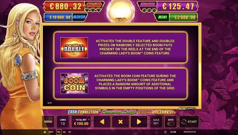 Cash Connection - Charming Lady's Boom Coins - zalepljeni Boom Coin sa množiocem